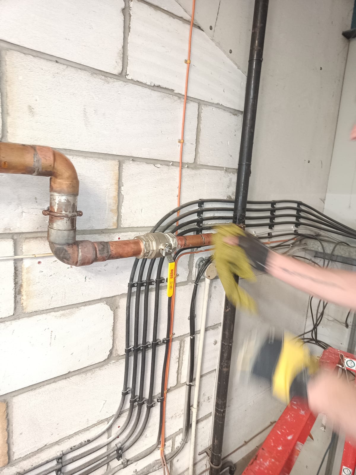 BOSS valve maintenance on copper main